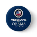 Obama Biden VETERANS Button by samappleby Obama Biden VETERANS Button