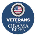 Obama Biden VETERANS Sticker by samappleby Obama Biden VETERANS Sticker