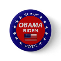 Obama Biden Vote Button by samappleby Obama Biden Vote Button