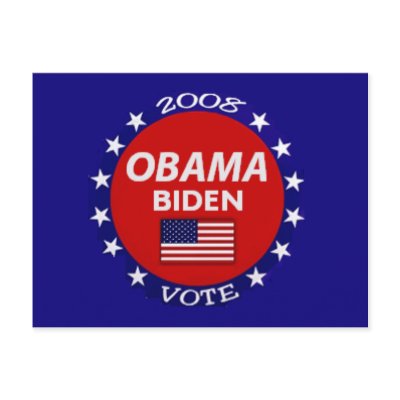 Obama Biden Vote Postcard by samappleby