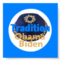 Obama Biden YARMULKE Poster posters by samappleby Obama Biden YARMULKE Poster posters