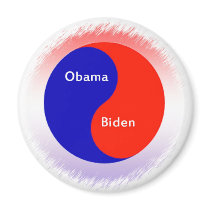 Obama ~ Biden Yin Yang Magnets
