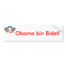 Obama bin Biden Thumbs Down bumper stickers