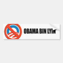 Obama bin lyin' bumper sticker