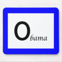 Obama-Black mousepads