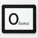 Obama-Black mousepads