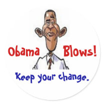 Obama Blows! stickers