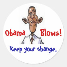 Obama Blows! Stickers