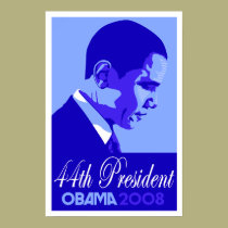 Obama Blue 44th President Poster posters