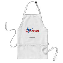 Obama Blue Donkey - white outline aprons by BnEsTees Obama Blue Donkey - white outline aprons