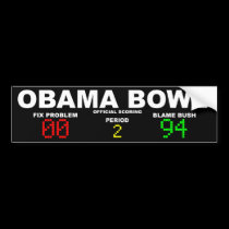Obama Bowl - Official Scoring bumper stickers