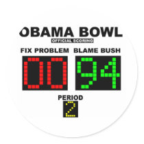 Obama-Schüssel - offizielles Zählen sticker