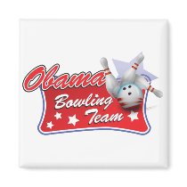 Obama Bowling Team Refrigerator Magnet