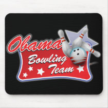 Obama Bowling Team Mouse Pads
