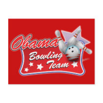 Obama Bowling Team Postcards