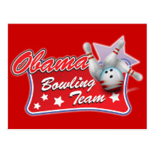 Obama Bowling Team Postcards