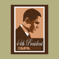 Obama Brown 44th President Postcard 3 postcards