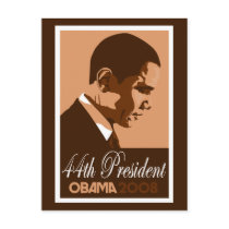 Obama Brown 44th President Postcard 3