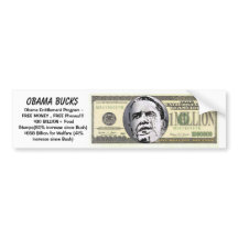 Free Bumper on Obama Bucks   Free Money  Free Phones Bumper Sticker