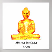 Obama Buddha poster