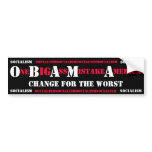 OBAMA BUMPER STICKER bumper stickers