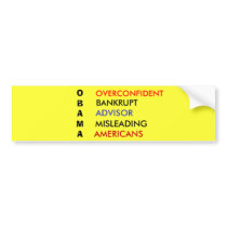 OBAMA BUMPER STICKER bumper stickers by islandartist OBAMA BUMPER STICKER bumper stickers