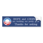 Obama Bumper Sticker bumper stickers