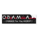 OBAMA BUMPER STICKER "One BIG Ass Mistake America" bumper stickers