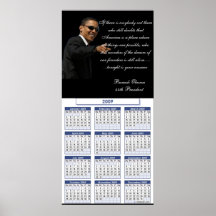 OBAMA CALENDAR POSTER - Customized