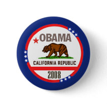 Obama CALIFORNIA Button by samappleby Obama CALIFORNIA Button