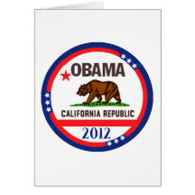 Obama California Greeting Card