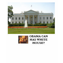 OBAMA CAN HAS WHITE HOUSE? LOL CAT t-shirts