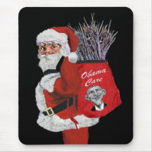 Obama Care Santa Mouse Pads