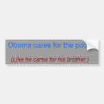 Obama Cares Bumper Sticker