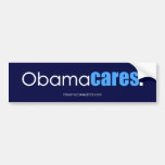 Obama cares, period. Bumper Sticker