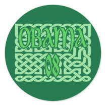Obama Celtic Knotwork Stickers