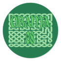 Obama Celtic Knotwork Stickers by wingedturtle Obama Celtic Knotwork Stickers