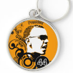 Obama Change BackGround Color Keychain