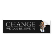 Obama Change Bumper Sticker bumper stickers