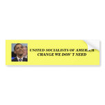 OBAMA CHANGE?? BUMPER STICKER