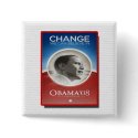 OBAMA CHANGE CAMPAIGN BUTTON by OWL1998 OBAMA CHANGE CAMPAIGN BUTTON
