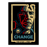 Obama Change Greeting Cards