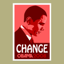 Obama - Change Dark Red Poster posters by cpope929 Obama - Change Dark Red Poster posters