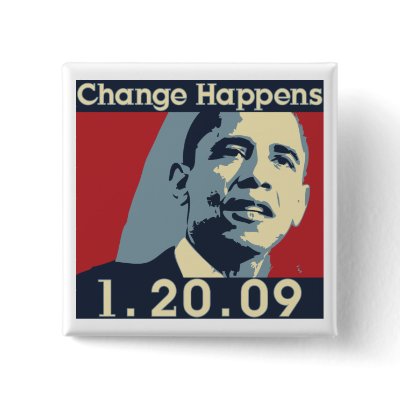 Obama Change Happens Button by liberaltees