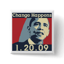 Obama Change Happens Button