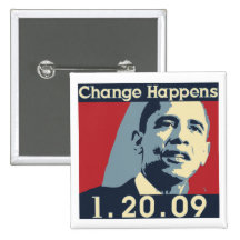 Obama Change Happens Button