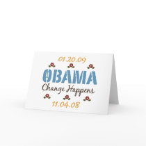Obama Change Happens Greeting Card