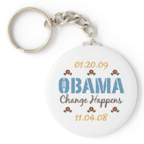 Obama Change Happens Key Chain