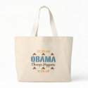 Obama Change Happens Tote Bag by DemocraticTeesGifts Obama Change Happens Tote Bag