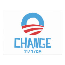 Obama Change Post Card